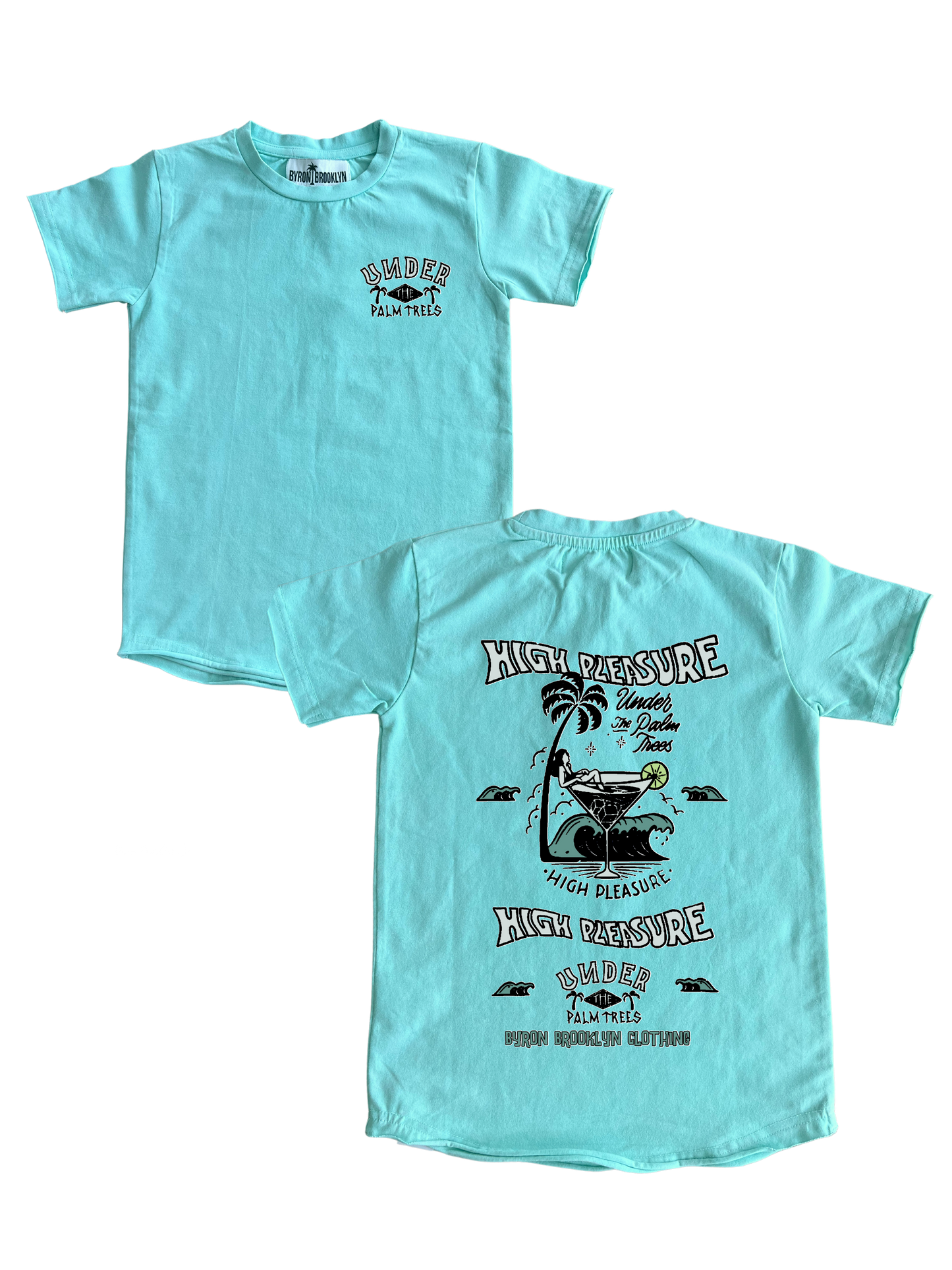 UNDER THE PALM TREES (SEA BLUE ACID WASH)