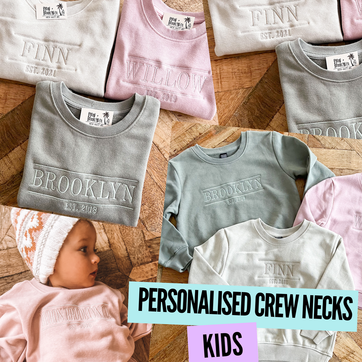 Personalised Crew Neck Sweater ( Kids)